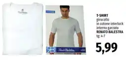 Famila T-shirt girocollo in cotone interlock interno garzato RENATO BALESTRA offerta