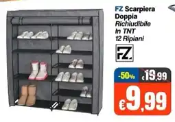 Franzy's FZ Scarpiera Doppia Richiudibile In TNT 12 Ripiani offerta