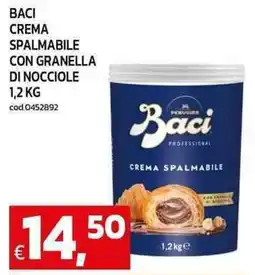 C+C maxigross Baci crema spalmabile con granella di nocciole offerta