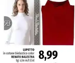 Famila Lupetto in cotone bielastico color RENATO BALESTRA offerta