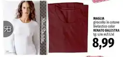 Famila MAGLIA girocollo in cotone bielastico RENATO BALESTRA offerta