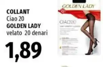 Famila Collant ciao 20 GOLDEN LADY offerta