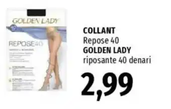Famila Collant repose 40 GOLDEN LADY offerta