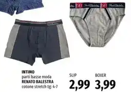 Famila Intimo parti basse moda RENATO BALESTRA offerta
