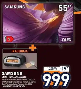 Unieuro SMART TV OLED QE55S85FA offerta