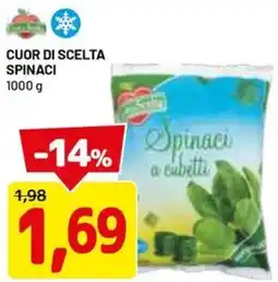 DPiù Cuor di scelta spinaci offerta
