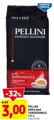 DPiù Pellini moka n42 tradizionale offerta