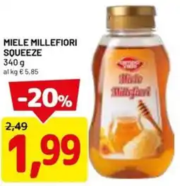DPiù Miele millefiori squeeze offerta