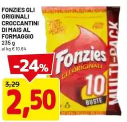 DPiù Fonzies gli originali di mais al formaggio offerta