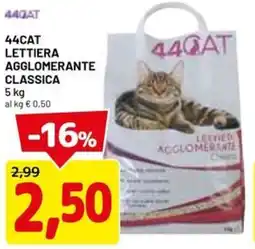 DPiù 44cat lettiera agglomerante classica offerta