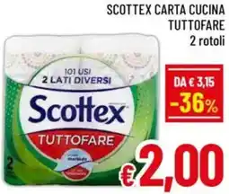 A&O Scottex carta cucina tuttofare offerta