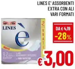 A&O Lines e' assorbenti extra con ali offerta