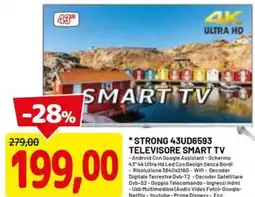 DPiù STRONG 43UD6593 TELEVISORE SMART TV offerta