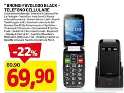 DPiù BRONDI FAVOLOSO BLACK - TELEFONO CELLULARE offerta