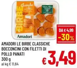 A&O Amadori le birbe classiche bocconcini con filetti di pollo panati offerta