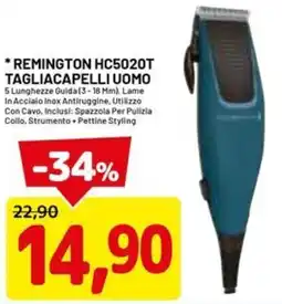 DPiù REMINGTON HC5020T TAGLIACAPELLI UOMO offerta