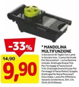 DPiù MANDOLINA MULTIFUNZIONE offerta