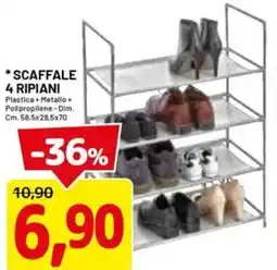 DPiù SCAFFALE 4 RIPIANI offerta