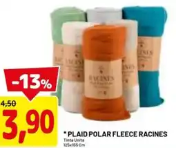 DPiù Plaid polar fleece racines offerta