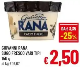 A&O Giovanni rana sugo fresco offerta