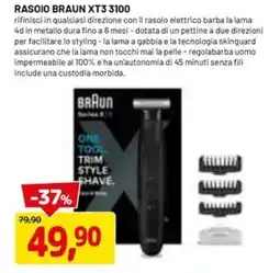 DPiù RASOIO BRAUN XT3 3100 offerta