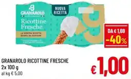 A&O Granarolo ricottine fresche offerta