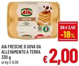 A&O Aia fresche 6 uova da allevamento a terra offerta