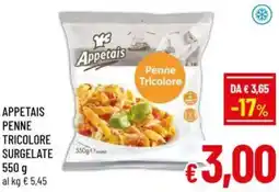 A&O Appetais penne tricolore surgelate offerta