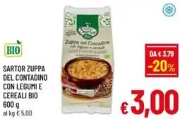 A&O Sartor zuppa del contadino con legumi e cereali bio offerta
