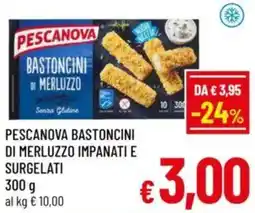 A&O Pescanova bastoncini di merluzzo impanati e surgelati offerta