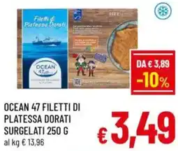 A&O Ocean 47 filetti di platessa dorati surgelati offerta