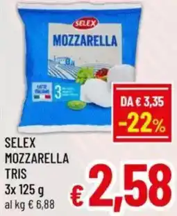 A&O Selex mozzarella tris offerta