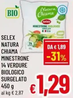 A&O Selex natura chiama minestrone 14 verdure biologico surgelato offerta