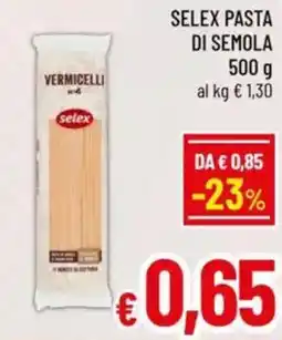 A&O Selex pasta di semola offerta