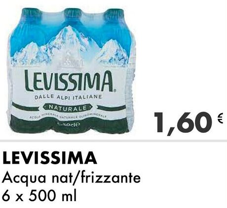 Iper Tosano LEVISSIMA Acqua nat/frizzante offerta