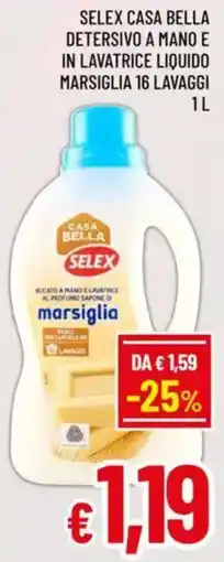A&O Selex casa bella detersivo a mano e in lavatrice liquido marsiglia offerta