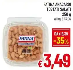 A&O Fatina anacardi tostati salati offerta