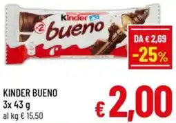 A&O Kinder bueno offerta