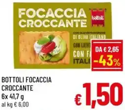 A&O Bottoli focaccia croccante offerta