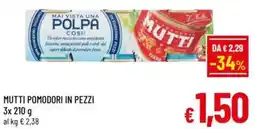 A&O Mutti pomodori in pezzi offerta