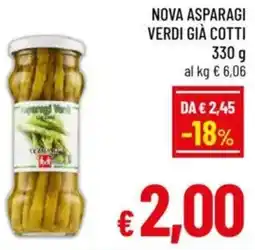 A&O Nova asparagi verdi già cotti offerta