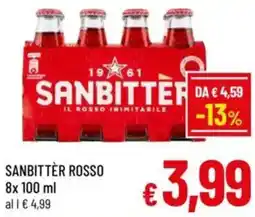 A&O Sanbitter rosso offerta