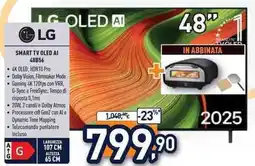 Unieuro LG SMART TV OLED AI 48B56 offerta