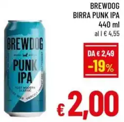 A&O Brewdog birra punk ipa offerta