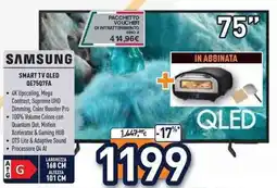 Unieuro SAMSUNG SMART TV QLED QE75Q7FA offerta