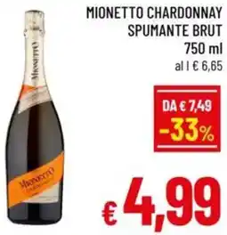 A&O Mionetto chardonnay spumante brut offerta