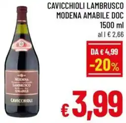 A&O Cavicchioli lambrusco modena amabile doc offerta