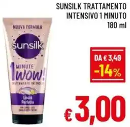 A&O Sunsilk trattamento intensivo 1 minuto offerta
