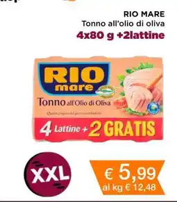 Coop Rio Mare Tonno all’olio di oliva offerta