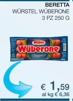 Coop BERETTA WÜRSTEL WÜBERONE offerta